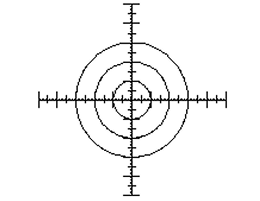 目盛付き同心円スケールミクロメーター