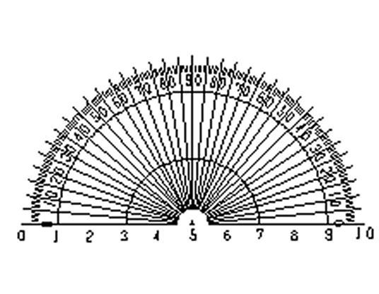 180°角度スケールミクロメーター
