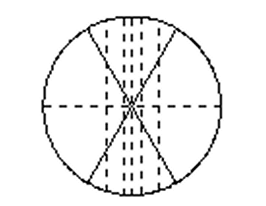 ツアイス型60°点線クロスミクロメーター