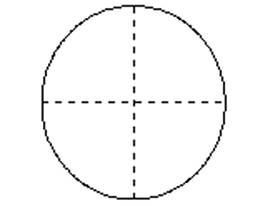 点線十字線ミクロメーター